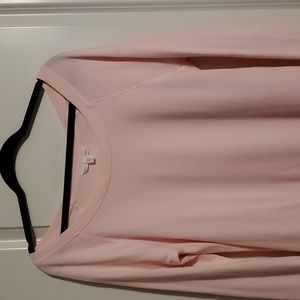 Pale Pink Victoria's Secret Boat Neck Tunic Sweatshirt